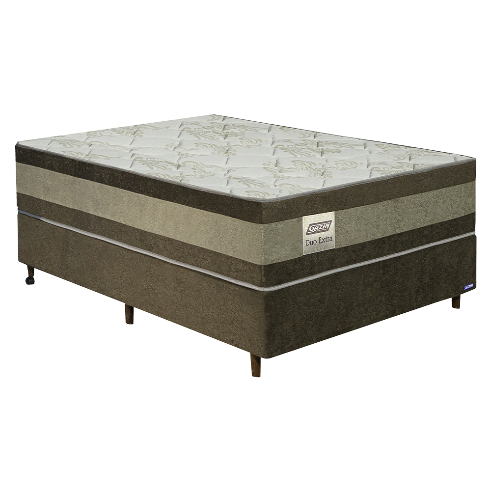 Colchão Cama Box Gazin Espuma CasalMisto Duo Extra138X188
