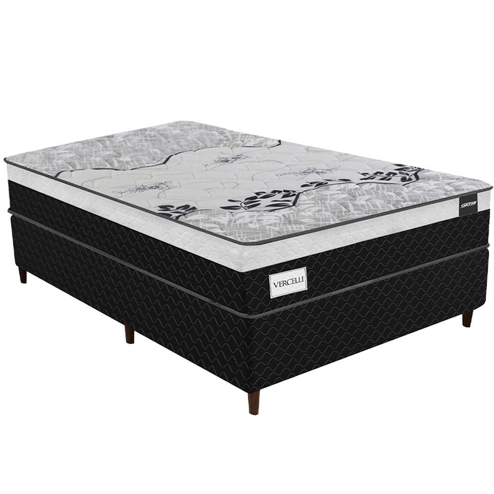 Colchão Cama Box Gazin Molas Ensacadas Casal Vercelli138X188